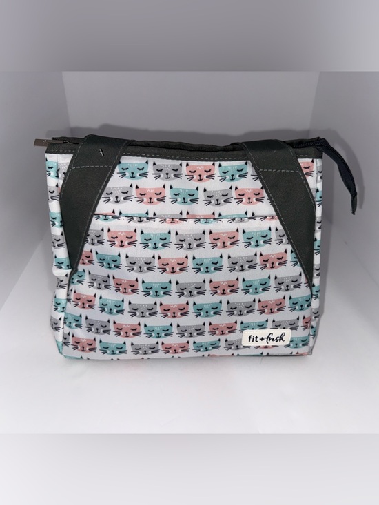 Fit + Fresh Handbags - Fit + Fresh Insulated Lunch Bag with 2 Food Storage Containers – Cat Print